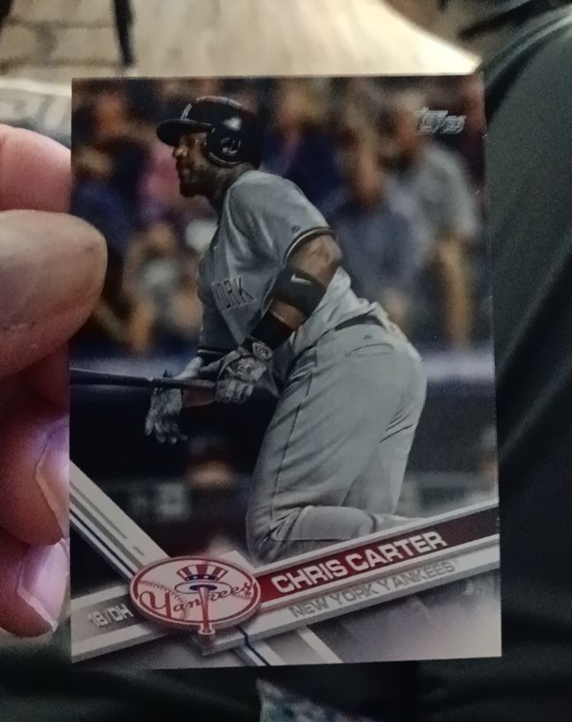 2017 Topps #438 Chris Carter New York Yankees — front