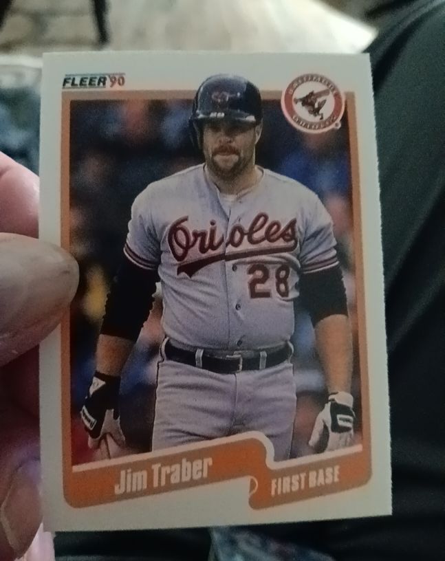 1990 Fleer #193 Jim Traber — front