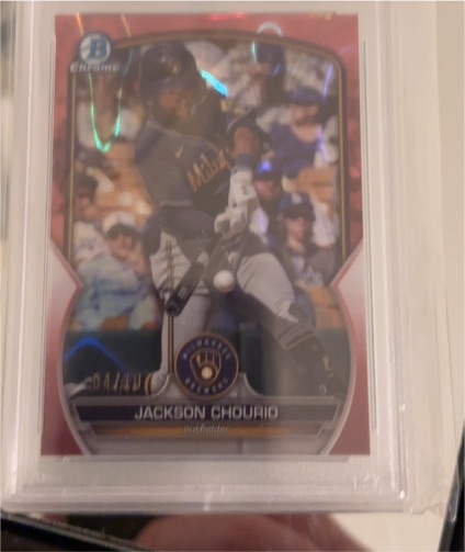 2023 Bowman Draft Chrome #BDC-156 Jackson Chourio — front