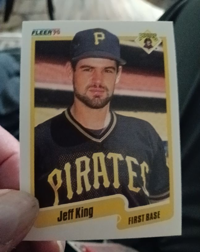 1990 Fleer #469 Jeff King — front