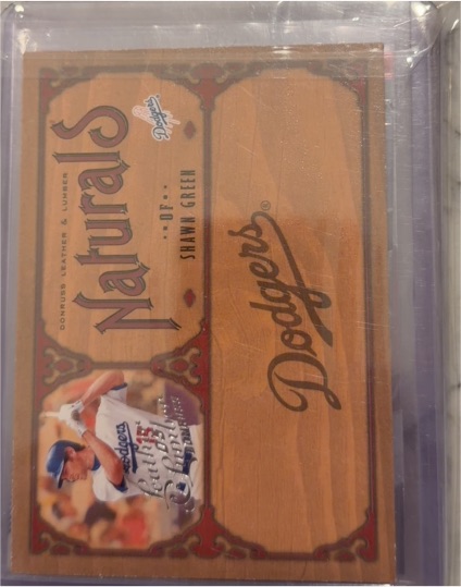 2005 Donruss Leather & Lumber Naturals #N-20 Shawn Green — front