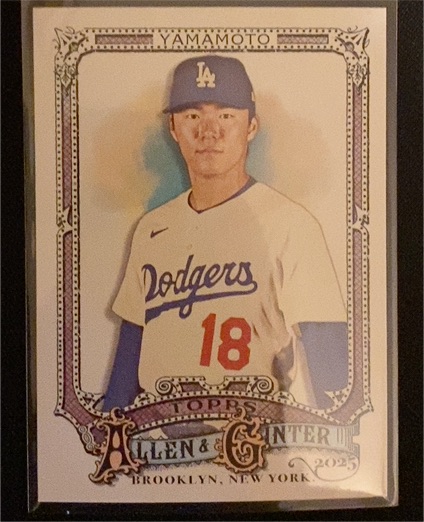 2025 Topps Allen & Ginter #138 Yoshinobu Yamamoto — front