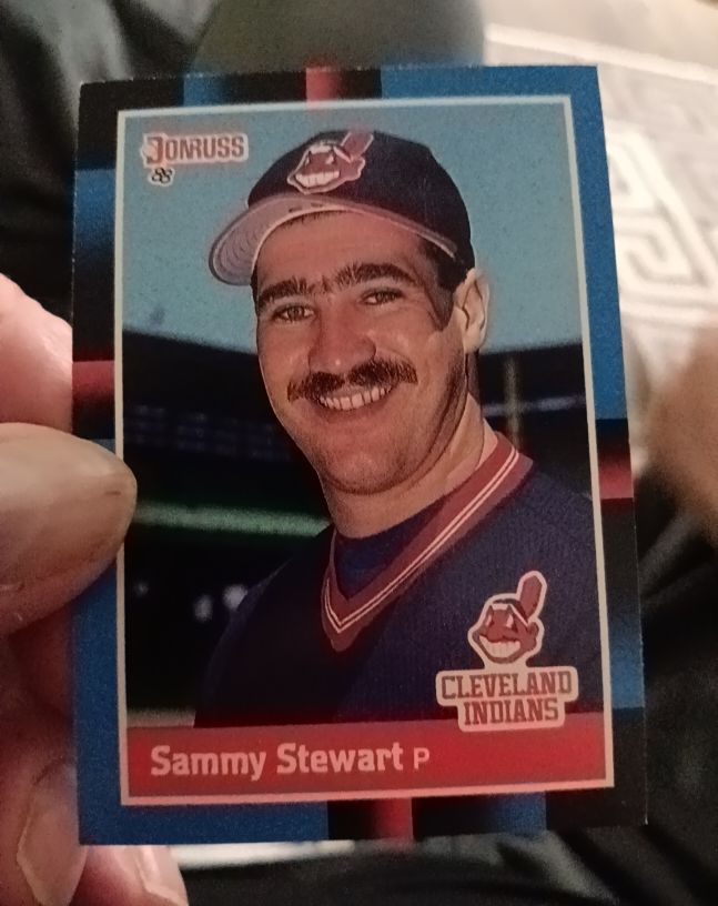 1988 Donruss #596 Sammy Stewart — front