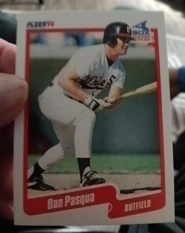 1990 Fleer #544 Dan Pasqua — front