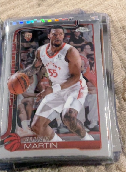 2025-26 Topps Chrome #290 Alijah Martin — front
