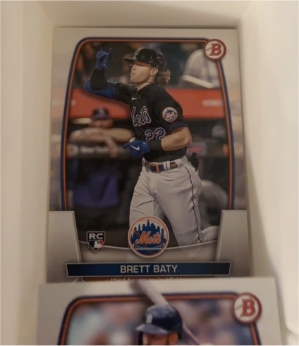 2023 Bowman #80 Brett Baty — front