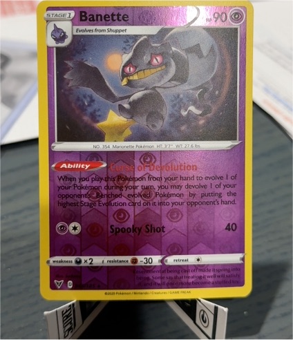 2020 Pokémon SWSH04: Vivid Voltage #068 Banette — front