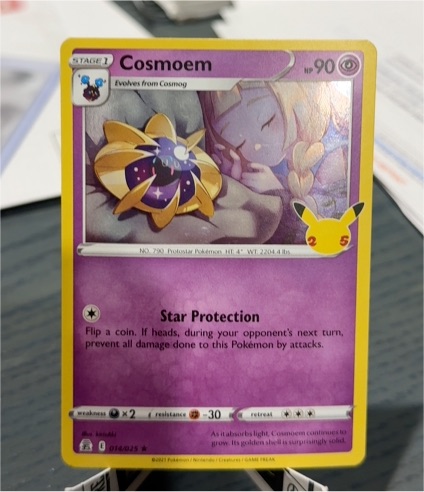 2021 Pokemon Celebrations 25th Anniversary #014 Cosmoem — front