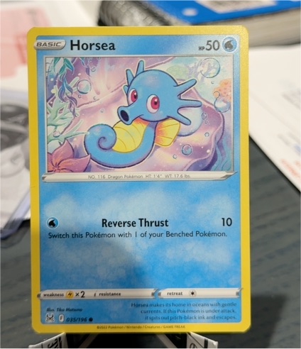 2022 Pokémon Sword & Shield Lost Origin #35 Horsea — front