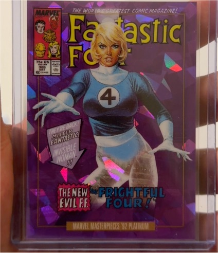 2024 Skybox Marvel Masterpieces '92 Platinum #39-V Invisible Woman — front