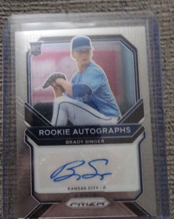2021 Panini Prizm Rookie Autographs #RA-BS Brady Singer — front