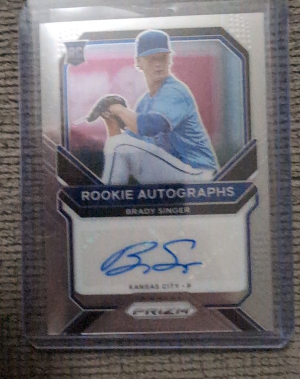 2021 Panini Prizm Rookie Autographs #RA-BS Brady Singer — front