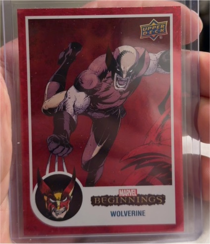 2022 Upper Deck Marvel Beginnings Vol 2 Series 1 Red Supernova Wolverine #63 — front