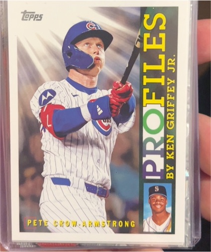 2026 Topps Series 1 #TP-13 Pete Crow-Armstrong Profiles By Ken Griffey Jr Cubs — front