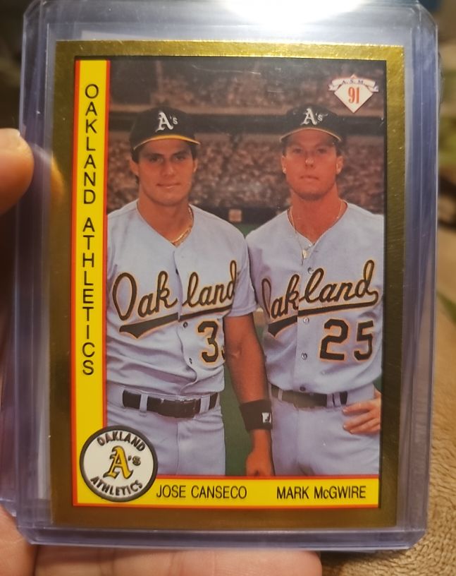 1991 American Sports Monthly #A.S.M.10 Jose Canseco / Mark McGwire — front