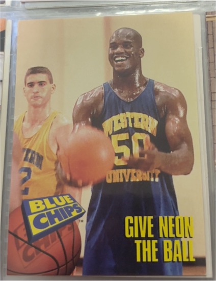 1994 SkyBox Blue Chips #73 Shaquille O'Neal — front