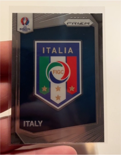 2020 Panini Prizm UEFA Euro #Italy Team Logo — front