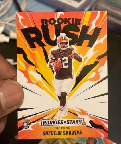 2025 Panini Rookies & Stars #20 Shedeur Sanders Rookie Rush — front