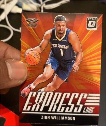 2024-25 Panini Donruss Optic #20 Zion Williamson Express Lane — front