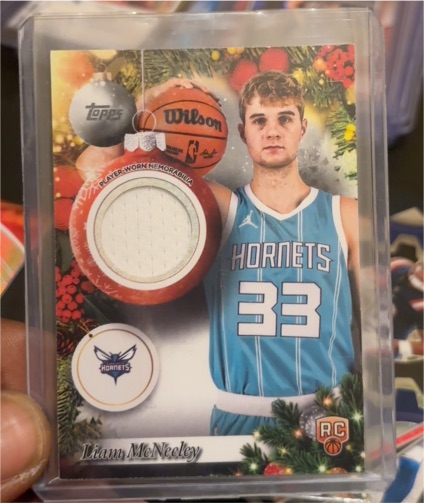 2025-26 Topps Holiday #PR-LM Liam McNeeley — front