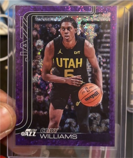 2025-26 Topps Basketball #130 Cody Williams — front