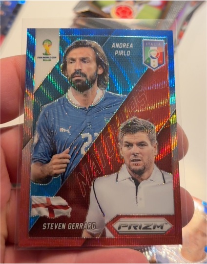 2014 Panini Prizm World Cup Matchups #8 Andrea Pirlo Steven Gerrard — front