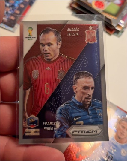 2014 Panini Prizm World Cup Matchups #24 Andrés Iniesta / Franck Ribery — front