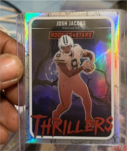 2025 Panini Rookies & Stars #6 Josh Jacobs Thrillers Silver Prizm — front