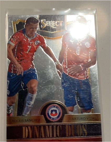 2015 Panini Select #4 Alexis Sanchez Arturo Vidal Dynamic Duos — front