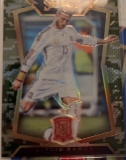 2015-16 Panini Select Soccer #66 Sergio Ramos Camo Parallel — front
