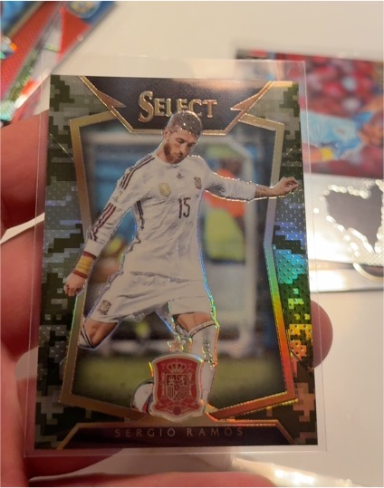 2015-16 Panini Select Soccer #66 Sergio Ramos Camo Parallel — front