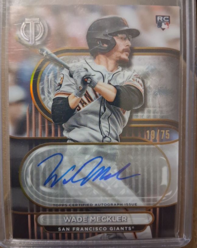 2024 Topps Tribute #TA-WME Wade Meckler — front