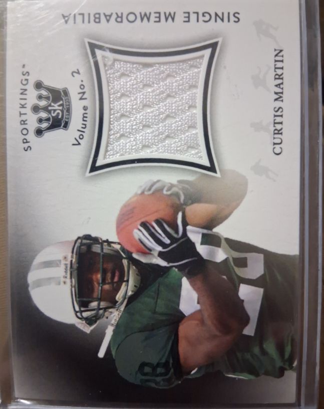 2021 Sportkings Volume 2 Memorabilia #SMCM3 Curtis Martin — front