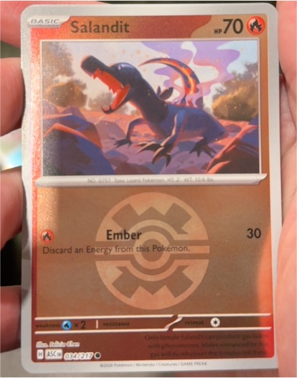 2026 Pokémon Ascended Heroes #034 Salandit — front
