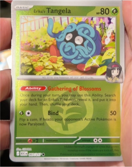 2023 Pokémon Ascended Heroes #007 Erika's Tangela — front