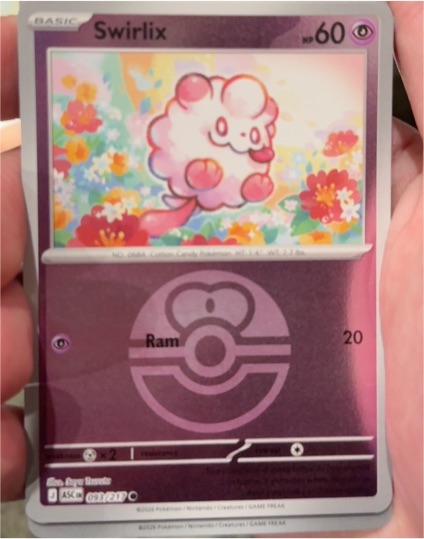 2022 Pokémon Ascended Heroes #93 Swirlix — front
