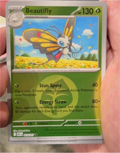 2026 Pokémon Ascended Heroes #013 Beautifly — front