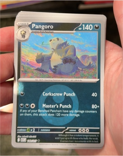 2026 Pokémon Ascended Heroes #140 Pangoro — front