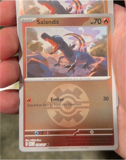 2023 Pokémon Ascended Heroes #034 Salandit — front