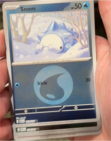 2026 Pokémon Ascended Heroes #052 Snom — front