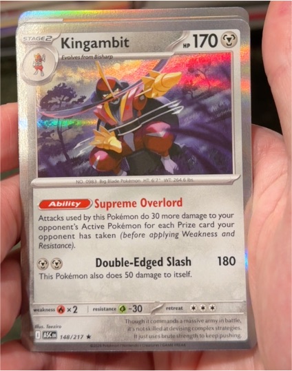 2022 Pokémon TCG Scarlet & Violet Ascended Heroes #148 Kingambit — front