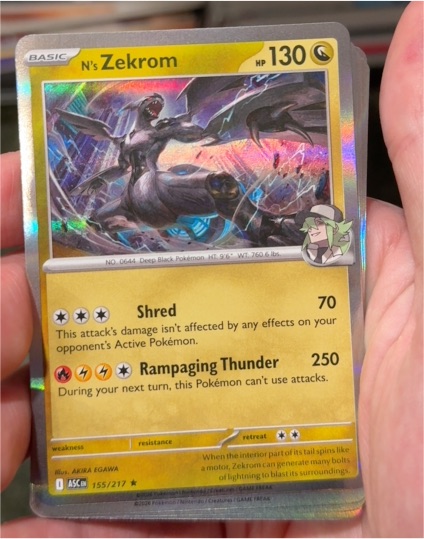 2020 Pokémon Ascended Heroes #155 N's Zekrom — front