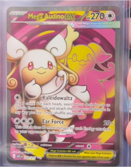 2026 Pokémon Ascended Heroes #253 Mega Audino EX — front