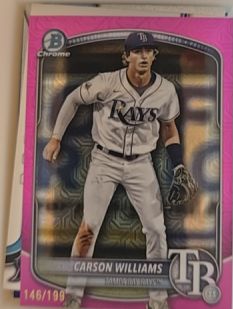 2025 Bowman Chrome #BCP-234 Carson Williams — front