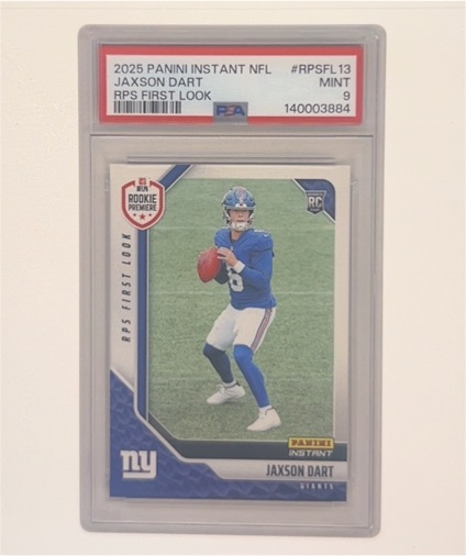 2025 Panini Instant NFL #RPSFL13 Jaxson Dart — front