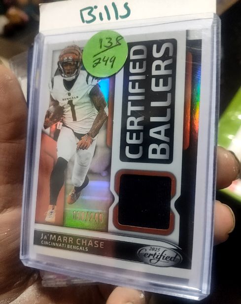 2025 Panini Certified #CBM-JCE Ja'Marr Chase — front