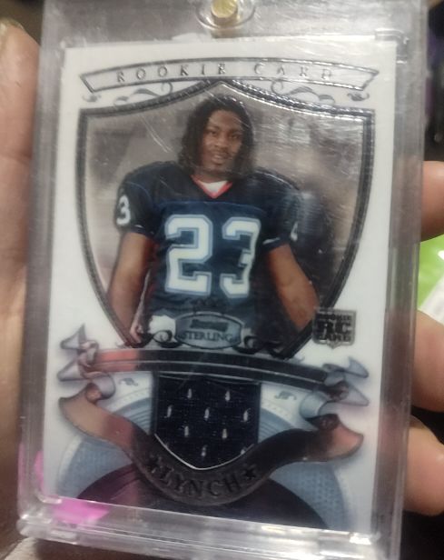2007 Bowman Sterling Rookie Relics #BSRR-ML Marshawn Lynch — front