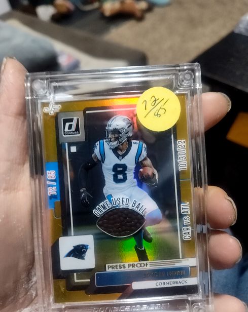 2025 Donruss Jersey Fusion Press Proof #72 Jaycee Horn — front