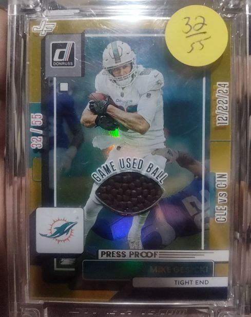 2022 Donruss #124 Mike Gesicki Press Proof — front