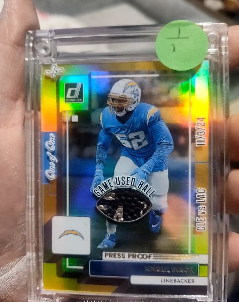 2022 Donruss #82 Khalil Mack Press Proof Premium — front